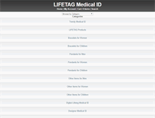 Tablet Screenshot of lifetag.com